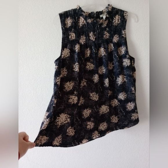 Joie Women's Baltic Print Sleeveless Top size Large - Picture 6 of 11